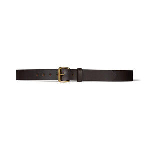 Filson Belt‎ 1 1/4" Brown Bridle Leather Brass Roller Buckle Sz 30